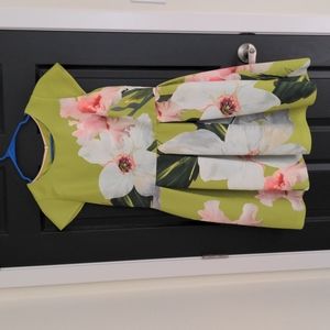 Ted Baker Bright Floral Dress (TB Size 4 fits US 12)